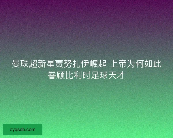 曼联超新星贾努扎伊崛起 上帝为何如此眷顾比利时足球天才